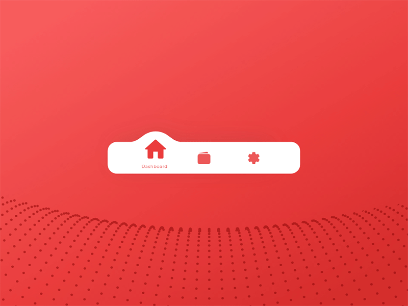 Animated NavBar adobe xd android animation app app animations applicaiton autoanimate crypto currency dots gif icons ios micro interaction micro interactions minimal navbar navigation bar red ui wallet