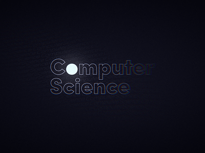 Computer Science Group cover computer science dark design glow grainy minimal outline text