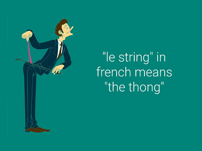 String french string thong