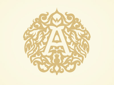 Logo #2 angel gilding handdrawn logo ornamental