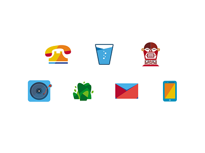 My First Upload app color colour culture icon icons mail mobile music phone tree water