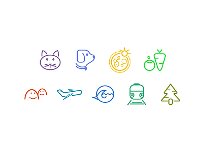 Icons for Rezolute App app color colour icon iconography icons vectors