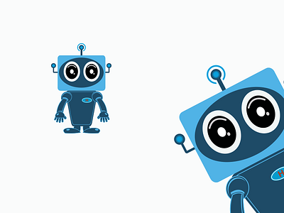 robot eyes black blue character eyes robot vector