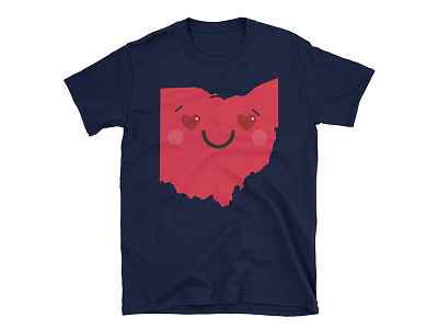 Smiling Ohio apparel cleve happy ohio tee tshirt