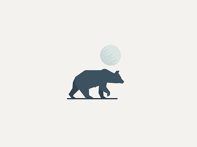 Bear And Moon