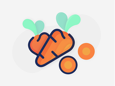 Carrots carrot diet food gastronomy icon icons illustration vegan vegetables
