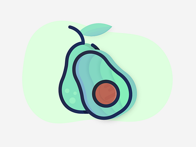 Avocado avocado food fruit icon ilustraçao