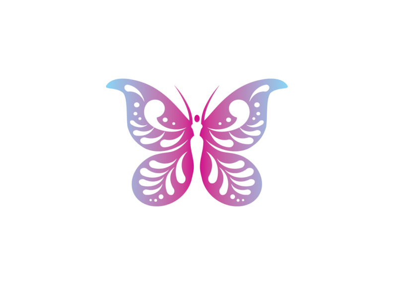 Exclusive Logo 82200, Lady Butterfly Fashion Lyngerie Logo