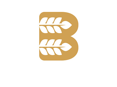 Wheat Letter B Logo For Sale