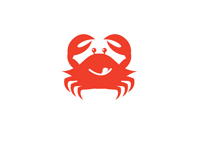 Happy Crab Logo For Sale branding business cool crab game graphic design happy crab logo logo logo design logo for sale red sea food distributor ui