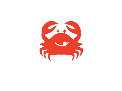 Happy Crab Logo For Sale