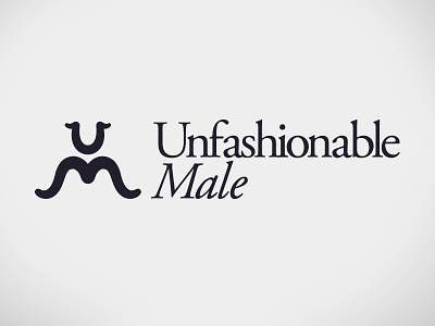 Quick logo - Unfashionable Male fashionable logo male moustache quick