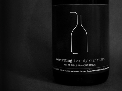 21 Years at 21 Hospitality Wine 21 identity packaging restaurant wine