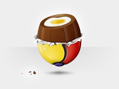 Cadbury Chrome Egg illustration easter chrome egg chocolate tasty google cadbury creme