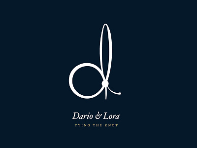 Dario & Lora – Tying the Knot knot logo wedding