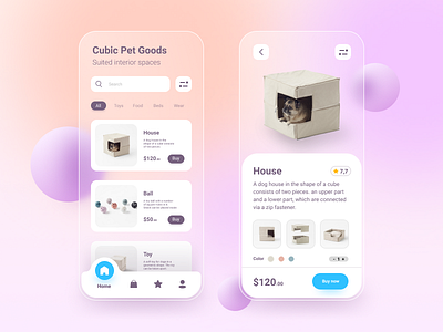Pet e-commerce app app app design ecommerce ui ux uxui