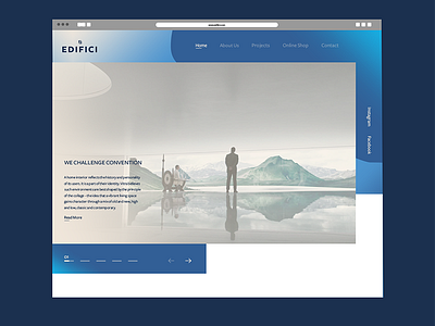 EDIFICI Interior Design Firm website ecommerce ui uxui website