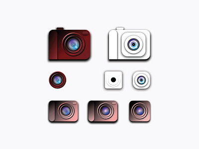 App Icons — Daily UI Challenge #005 app camera daily dailyui design fifth icon lens minimal photography ui ux