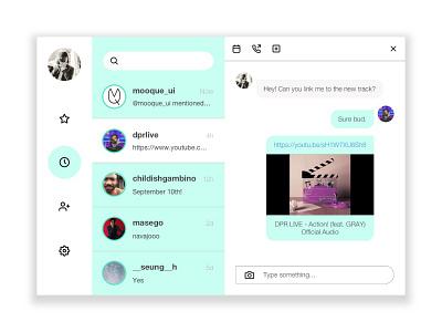 Direct Messaging — Daily UI Challenge #013 013 13 app chat daily dailyui design interface message messaging ui ux