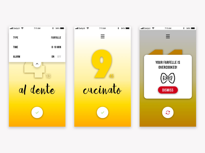Countdown Timer — Daily UI Challenge #014 ux ui interface cooking 014 14 timer countdown design daily dailyui app