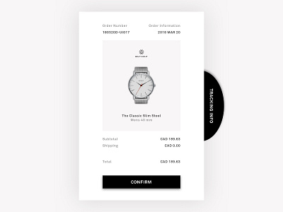Email Receipt — Daily UI Challenge #017 017 17 app cart daily dailyui design email minimal product receipt ui