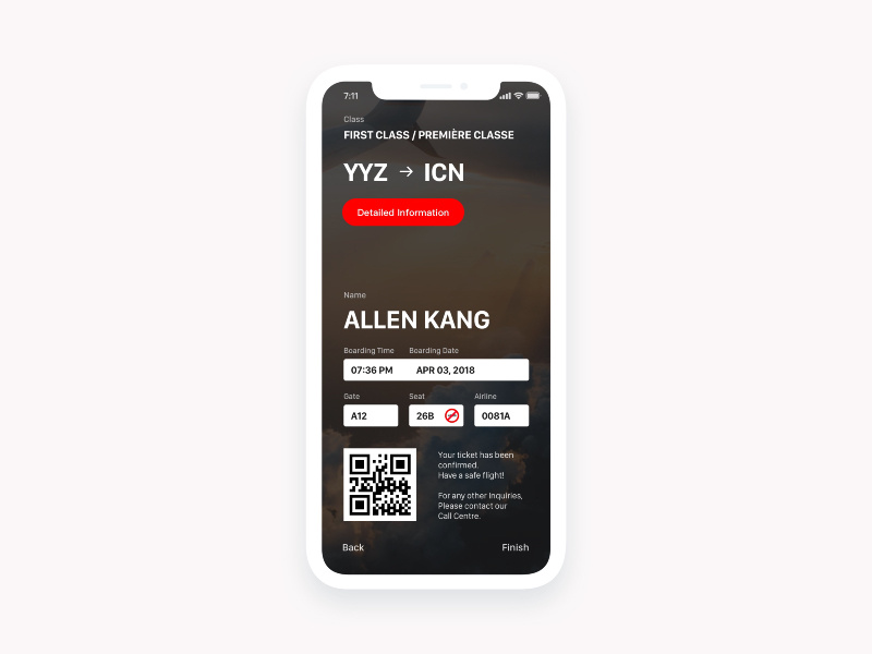 Boarding Pass — Daily UI Challenge #024 ios uiux ui idea pass boarding 024 24 design daily dailyui app