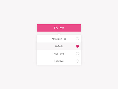 Dropdown — Daily UI Challenge #027 027 27 app dailyui design dropdown follow idea ios ui user interface