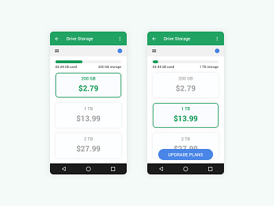 Pricing — Daily UI Challenge #030 030 30 app dailyui design drive google interface material pricing ui user