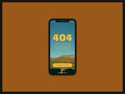 404 Page — Daily UI Challenge #008-2 009 404 9 app application colors dailyui design error film follow idea ios minimal page ui unsplash user interface ux warm