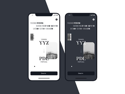 Boarding Pass — Daily UI Challenge #024-2