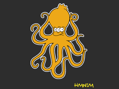 Mark Hoppus Octopus/Three eye Fis blink 182 design hoppus mark simpsons the