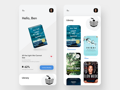 Book Reader App app books design icon illustration reader app typography ui uiux desing ux visual design