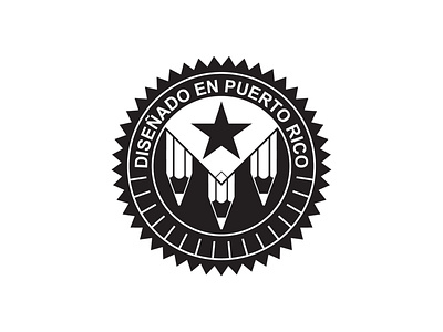 Diseñado en Puerto Rico - Vintage Logo brand branding logo puerto rico