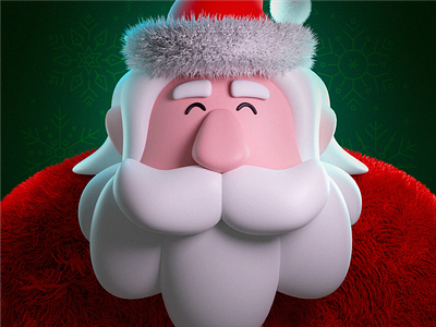 Santa 🎅🎄 3d 3d character blender character christmas christmas tree cycles holiday holidays illustration new year render santa santaclaus winter xmas