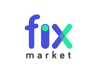 Fix Market - logo branding design icon identity logo mark typogaphy