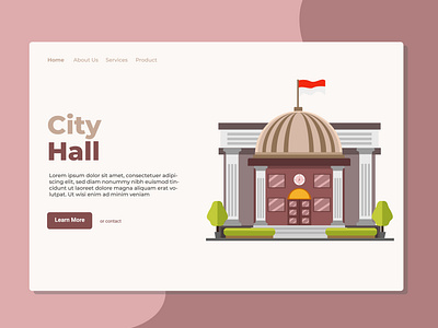City Hall Landing Page Design