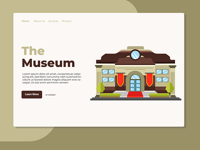 Museum Landing Page Design