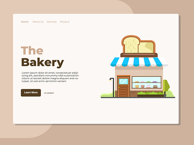 Bakery Landing Page Illustration