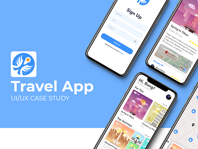 Travel App UI/UX Case Study illustration mobile app mobile ui travel app ui ui ux uidesign user experience user interface