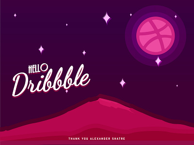 Hello Dribbble! hello hellodribbble invitation