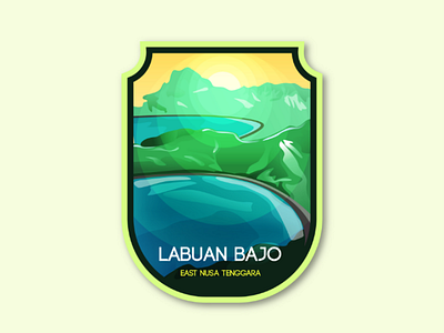 LABUAN BAJO flatdesign badgedesign