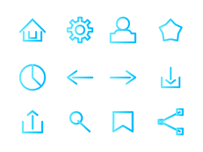 Basic UI Icons icon icondesign ui ux