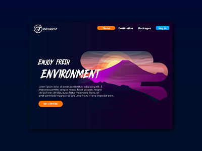 T-Tour Travel Landing Page landing page landing page design ui elements uidesign userinterface userinterfacedesign ux ui web design web page web project