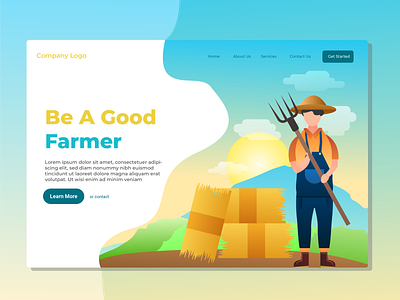 Good Farmer Landing Page Illustration