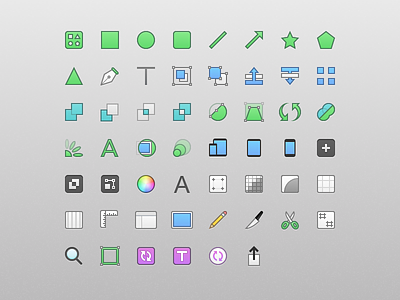 Toolbar Icons app bohemian icons mac sketch sketch 3 toolbar