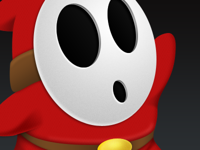 Shy Guy icon super mario wip