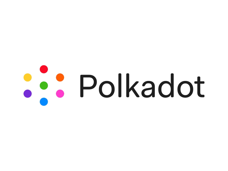 Polkadot animated blockchains crypto logo open source polkadot