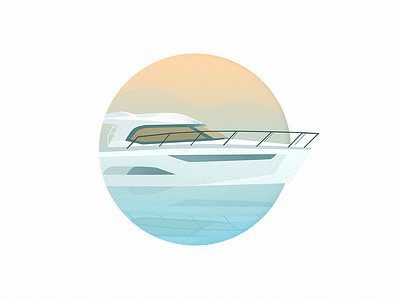 Boat illustration branding colour design drawing flat icon illustration photoshop sign ui