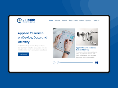 E-Health Research Centre Website design health healthcare ui ui design ux web web design webdesign website website design