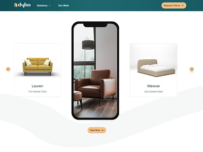 📳 3D Product AR Preview 3d 3d furniture 3d visualization ar carousel design dybo minimal modern preview product ui ui design ux web website